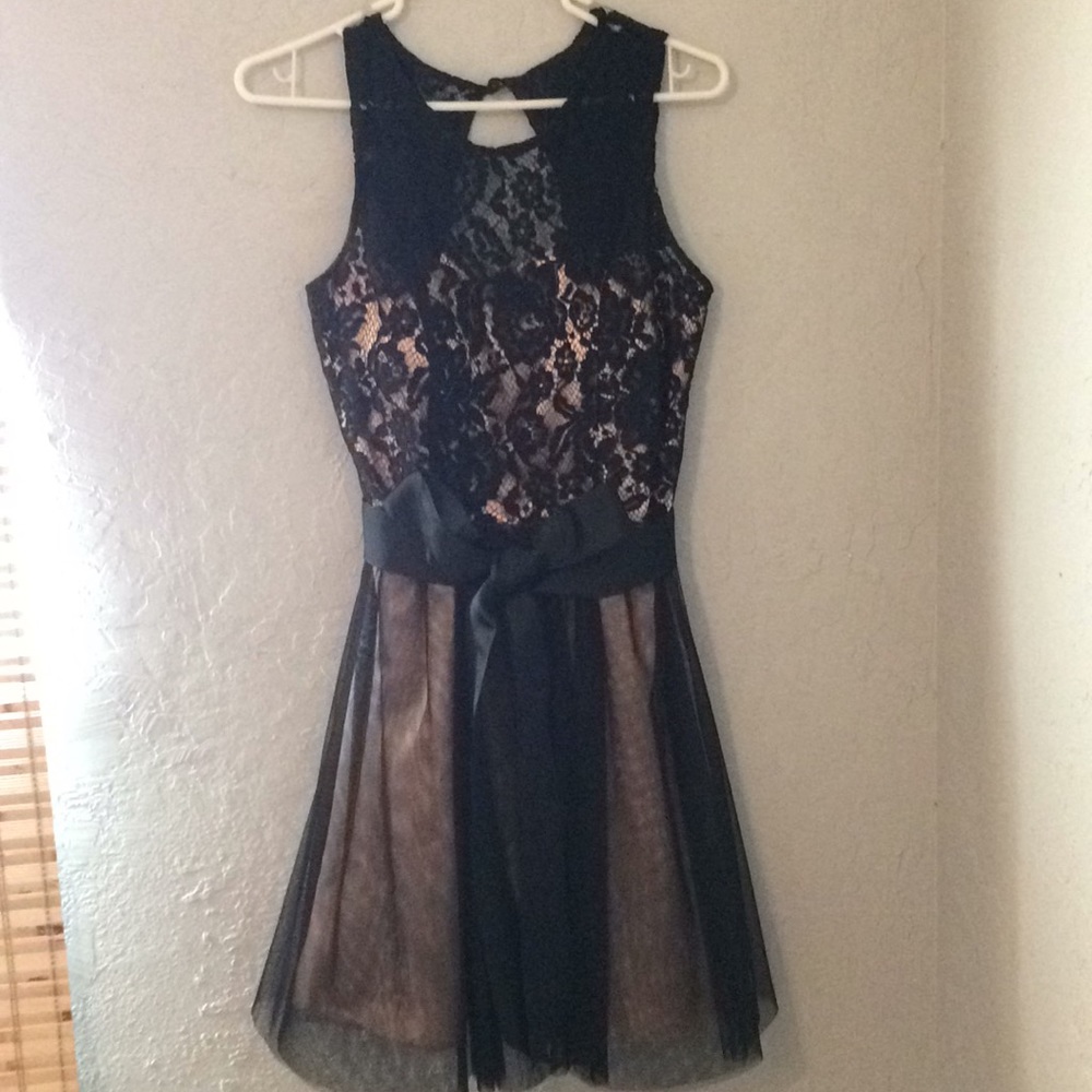 Black and Rose Gold dress